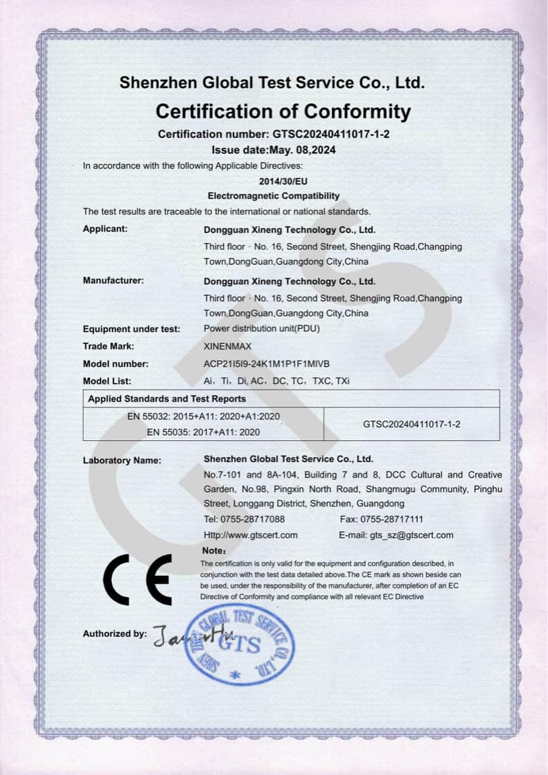 Yiestar CE — EMC certificate